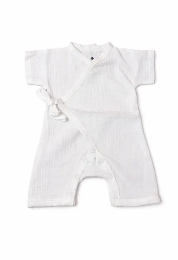 Мусліновий ромпер. Розмір: 56. Колір: Молочний. MINIKIN