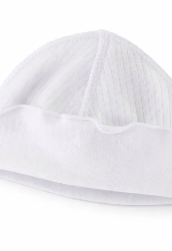 Шапочка для новонардженних. Колір : Білий. Розмір: 39. MiniKin