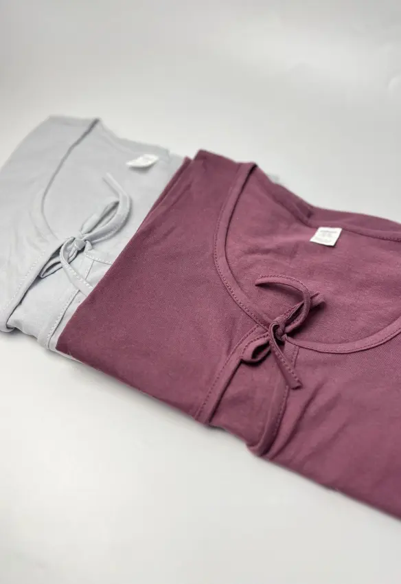 Нічна з великим вирізом на пологи. Розмір: 54/56| Колір: Бургунді. Сонечко