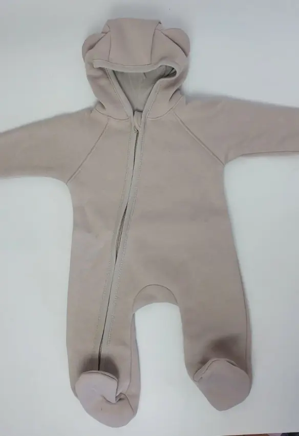 Комбінезон на блискавці з капюшоном. Розмір: 62 | Колір: Сірий. MINIKIN