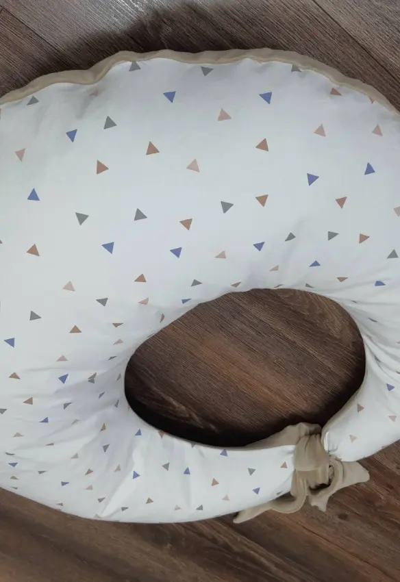 Подушка для годування Бавовна + Плюш| Колір: Бежевий.Home.mama