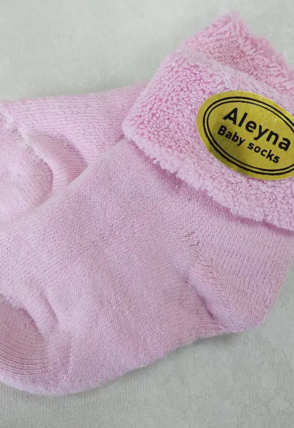 Утеплені махрові шкарпетки. Розмір: 0-6. Колір: Рожевий. Home.mama