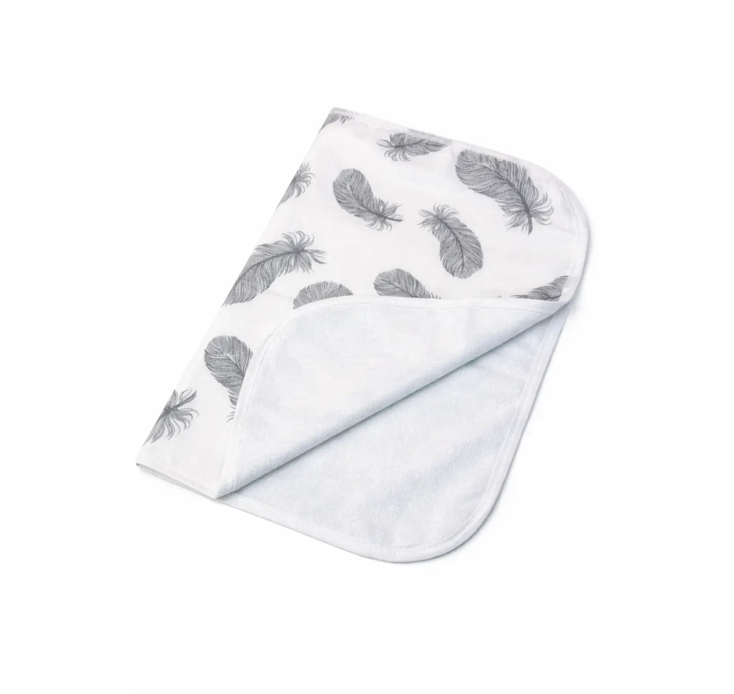 Непромокаюча багаторазова пелюшка. Принт: Зірка. Колір: Сірий. Матеріал: Бавовна/Махра. | Розмір: 40*60. Home.mama вид 3