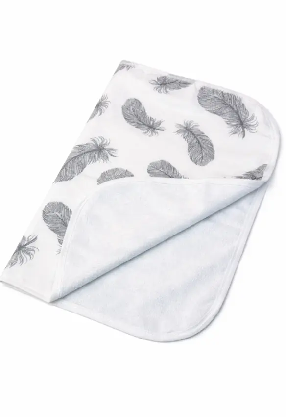 Непромокаюча багаторазова пелюшка. Колір: Світло-Сірий. Матеріал: Бавовна/Махра. | Розмір: 40*60. Home.mama