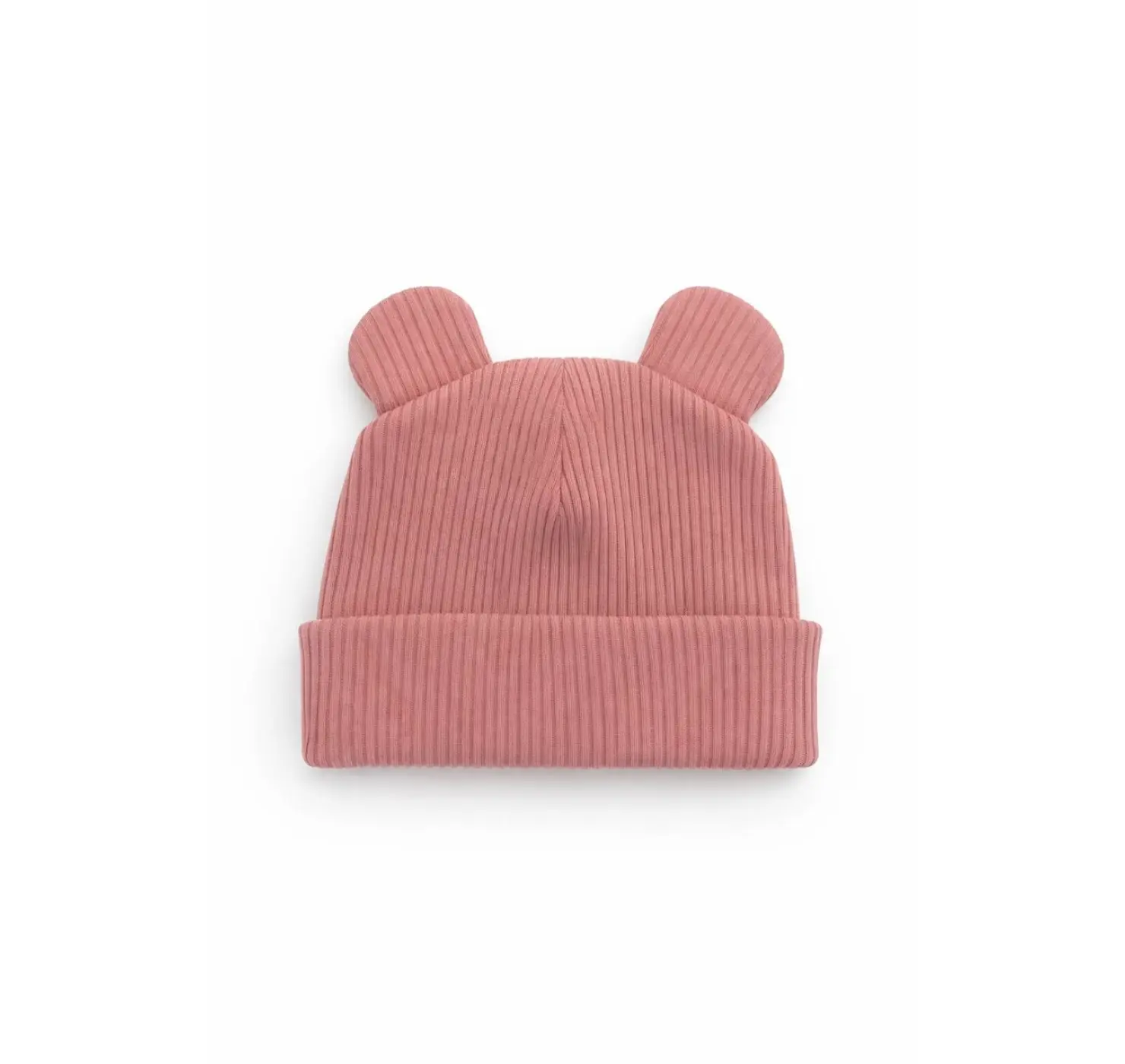 Шапочки Рубчик з вушками. Матеріал: Рубчик | Розмір: 56 | Колір: Темна Пудра. Sweet Mario