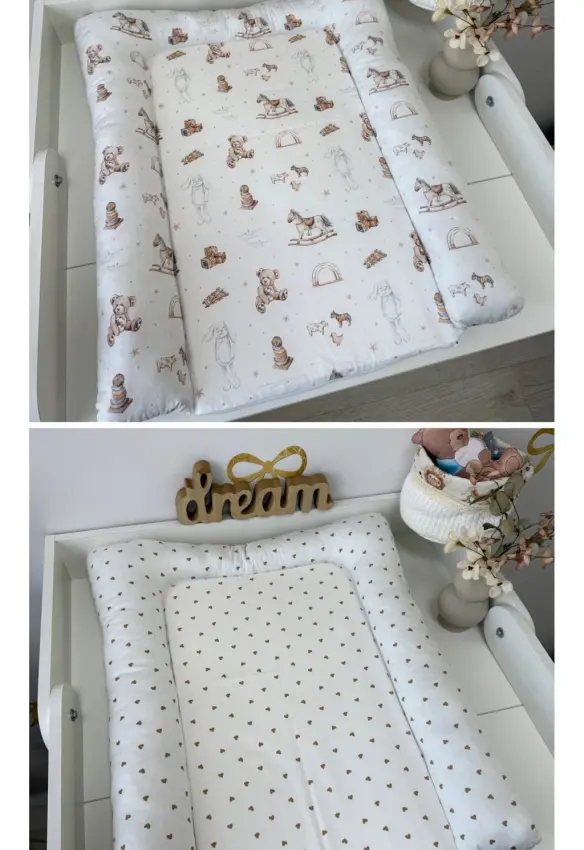 Повивальний матрац Звірята. Колір: Білий/Коричневий : Розміри : 50*70. Home.mama