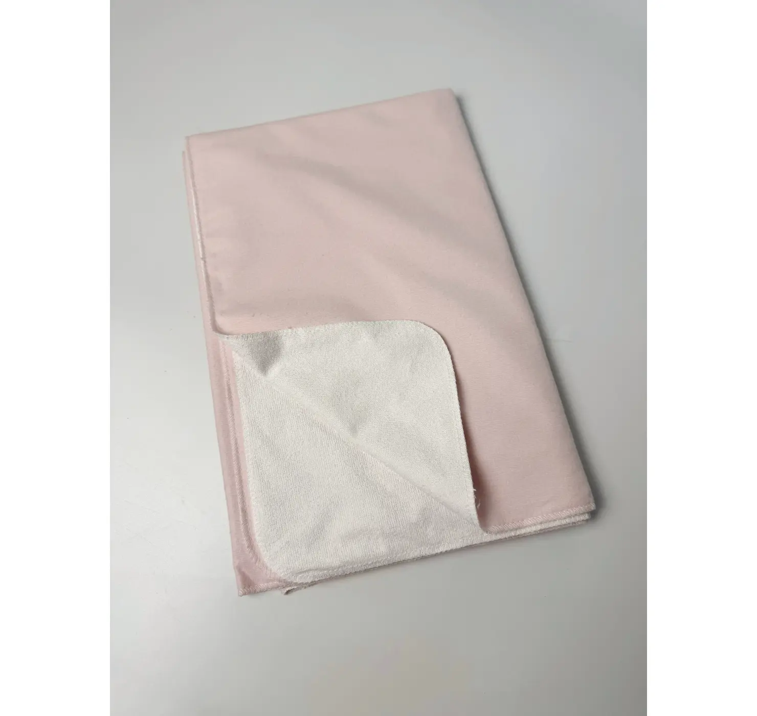 Пеленка непромокаюча байка. Розмір: 90/70. Колір: Білий/Сірий. Home.mama. вид 1