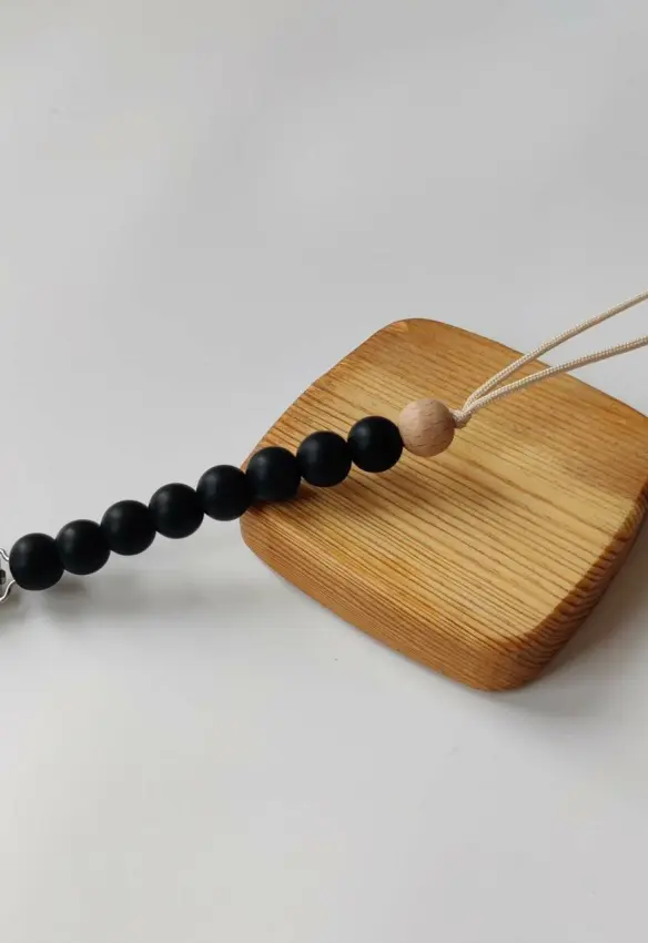 Силіконовий тримач Classic. Колір: Чорний. Home.mama