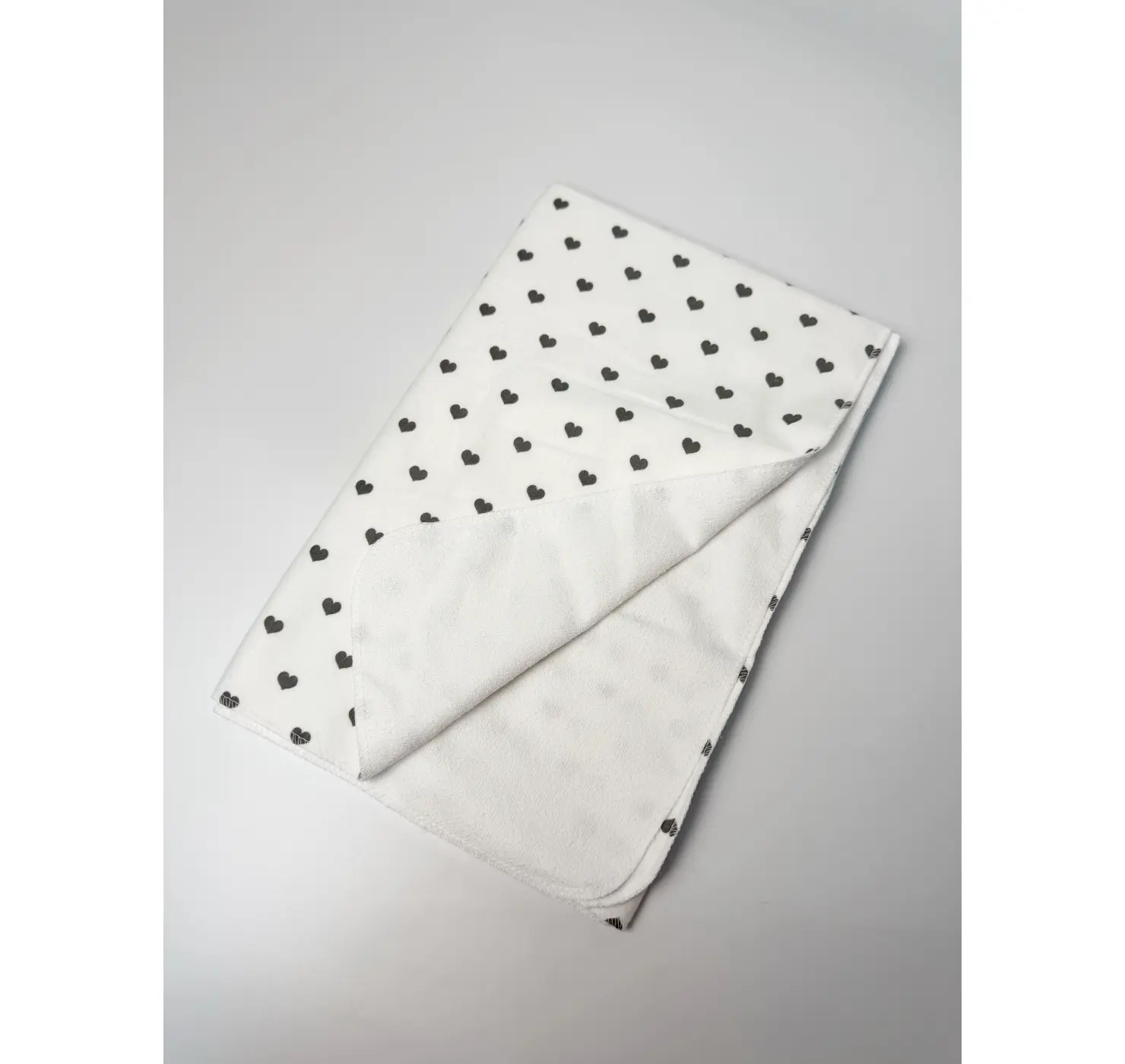 Пеленка непромокаюча байка. Розмір: 90/70. Колір: Білий/Сірий. Home.mama.