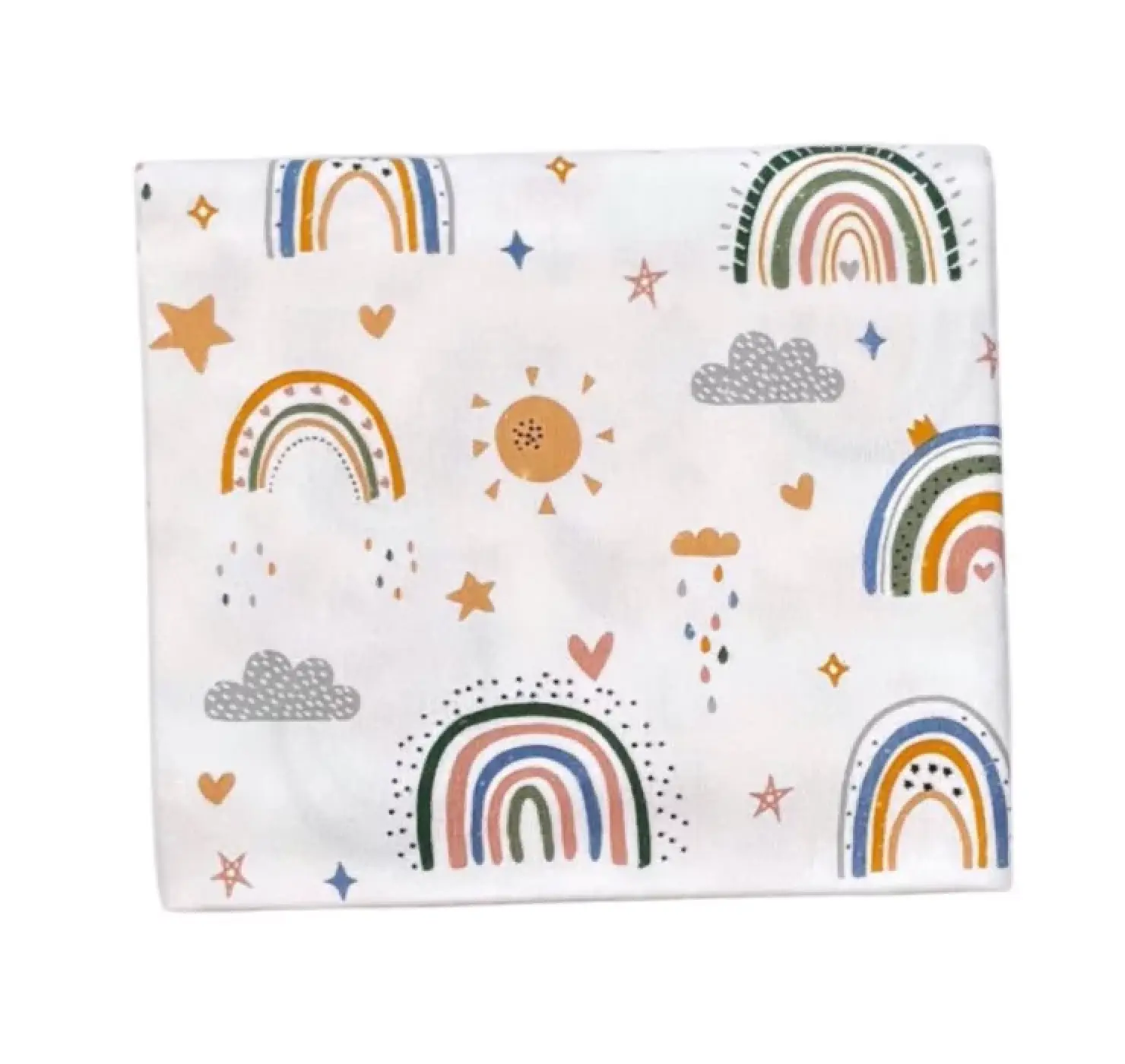 Пелюшка байка Веселка. Колір: Жовтий. Матеріал: Байка. | Розмір: 100х80. Home.mama