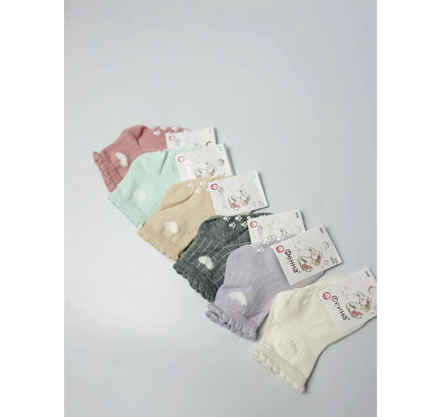 Шкарпетки Фенна. Розмір: 0-6 міс. Колір: Бірюза.  Home.mama вид 4