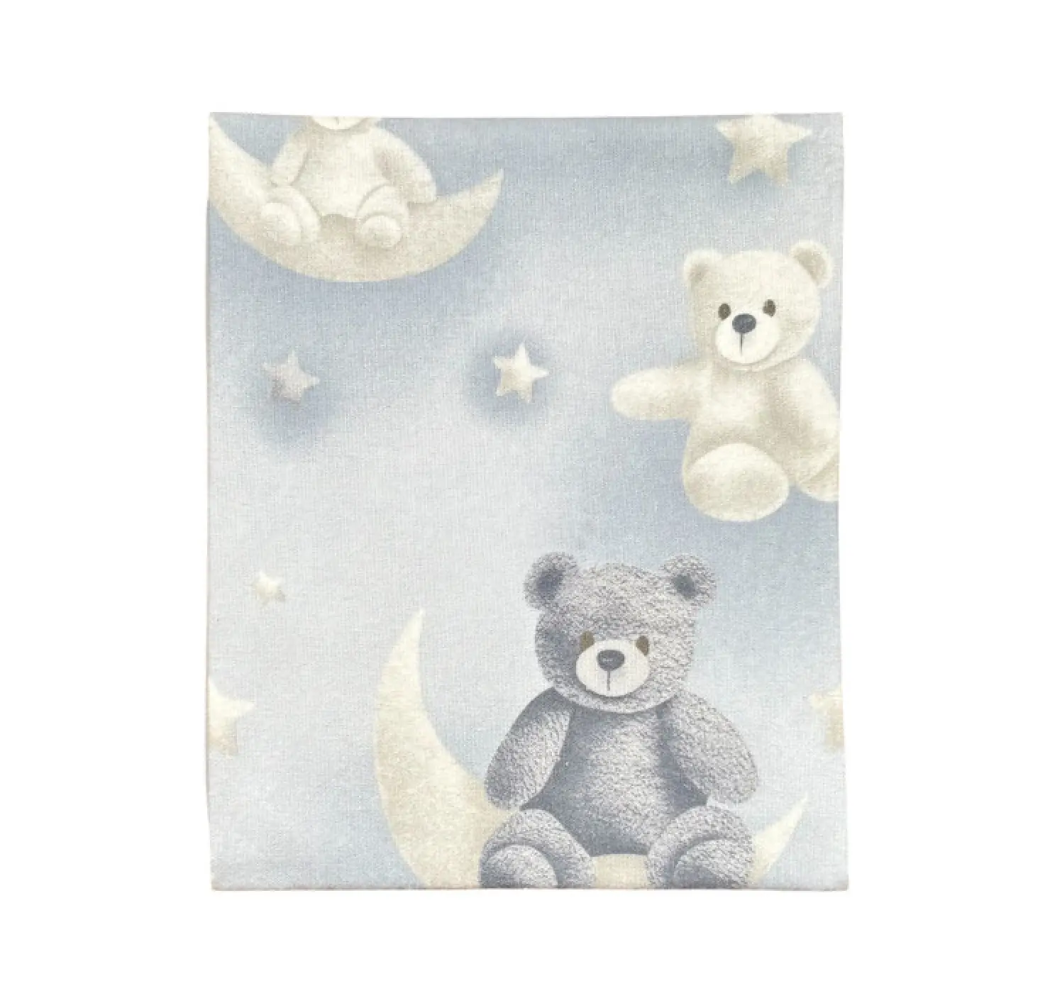 Пелюшка байка Ведмедик на місяці . Колір: Синій. Розмір : 90/80 Home.mama вид 1