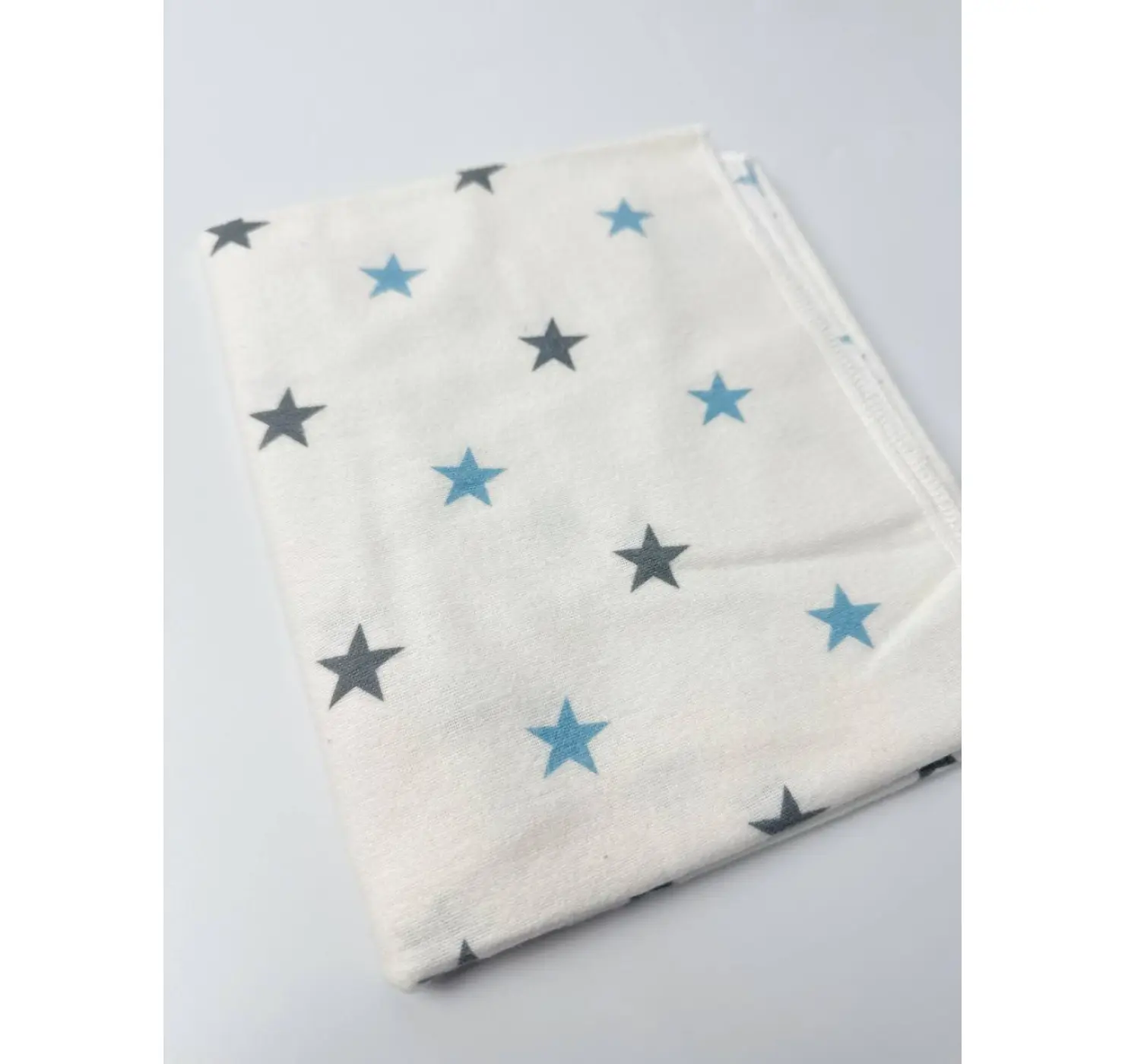 Байкова  пелюшка. Принт Зірка. Матеріал: Байка. Колір : Блакитний.| Розмір: 90х80. Home.mama