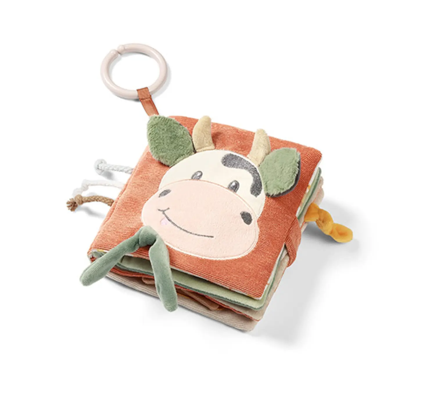 Розвиваюча м'яка книжечка "Корівка Бінго".Babyono.