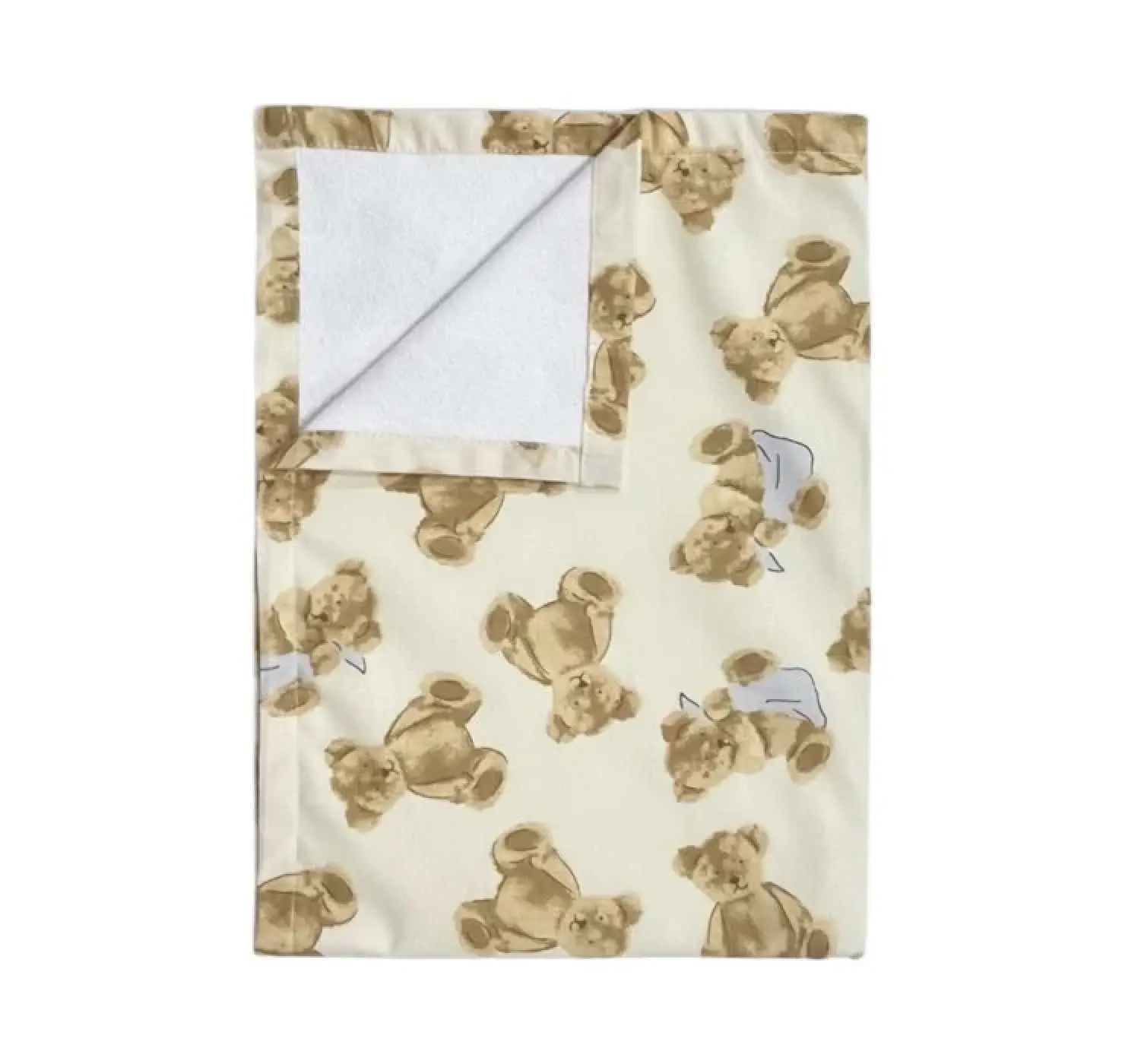 Непромокаюча багаторазова пелюшка. Принт: Сердця. Колір: Мокко. Матеріал: Бавовна/Махра. | Розмір: 50*75. Home.mama вид 9