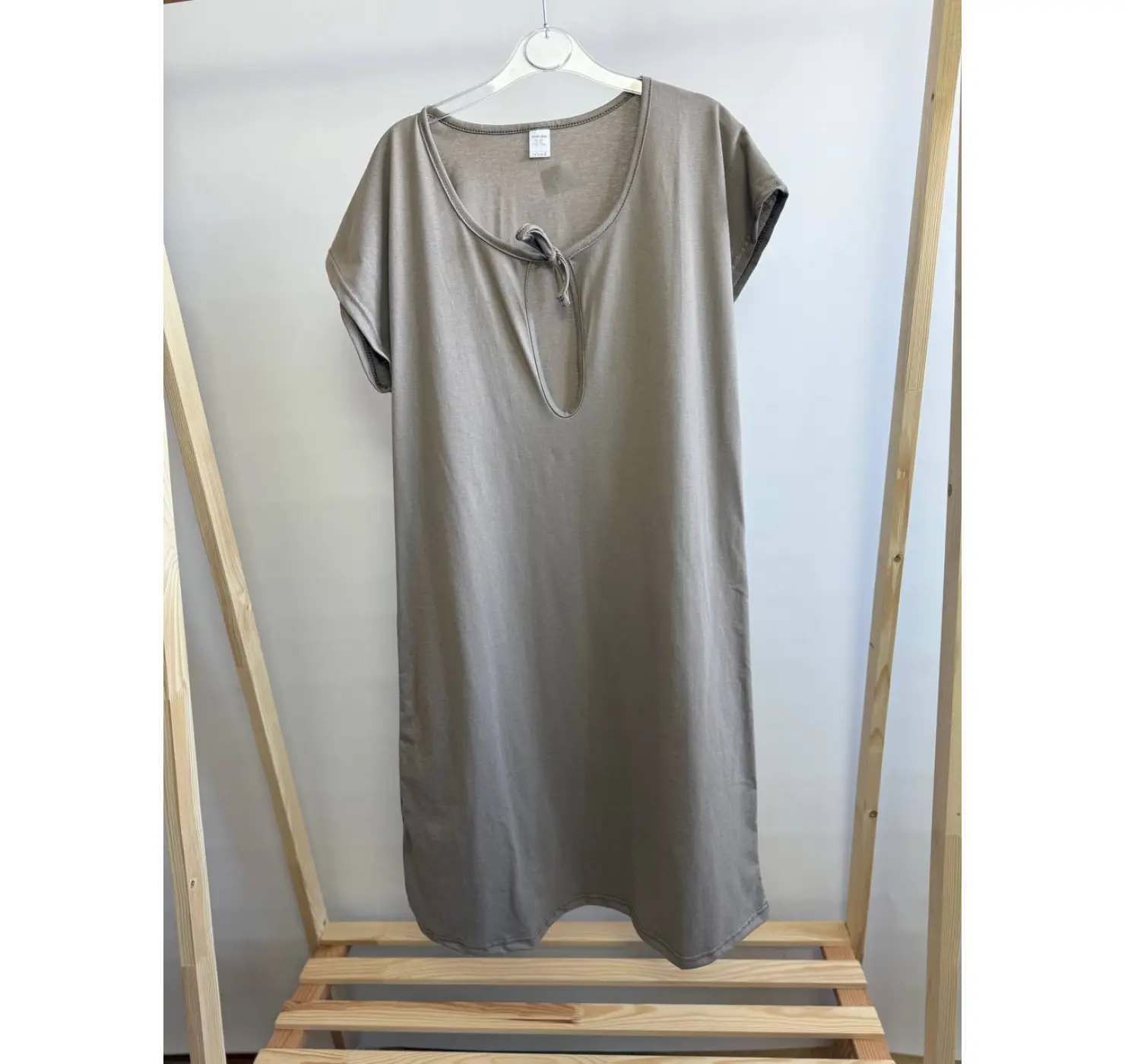 Нічна з великим вирізом на пологи.  Розмір: 50/52| Колір: Капучино . Сонечко