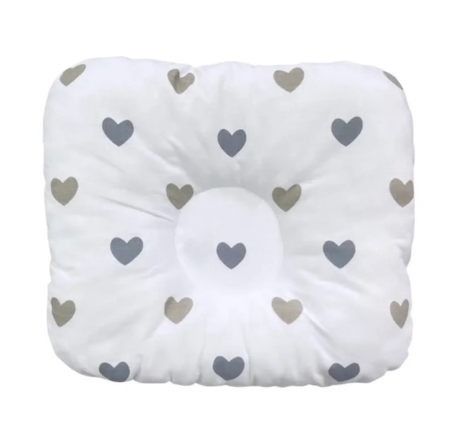 Бавовняна ортопедична подушка для немовлят. Колір: Сірий.  Матеріал: Бавовна. Home.mama