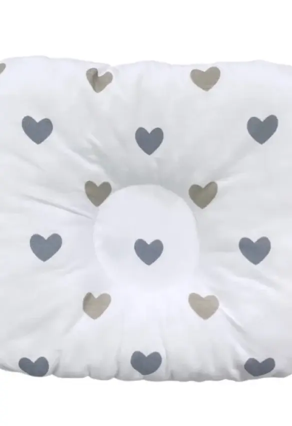 Бавовняна ортопедична подушка для немовлят. Колір: Сірий.  Матеріал: Бавовна. Home.mama
