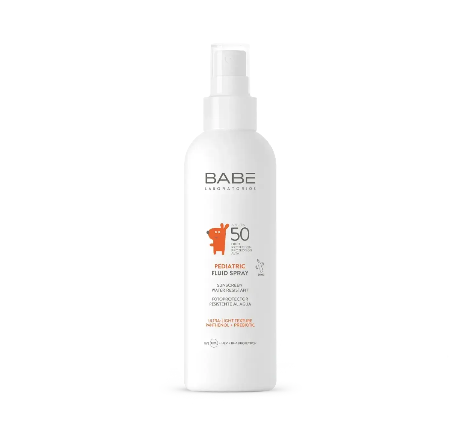Дитячий сонцезахисний флюїд-спрей із пантенолом і пребіотиком spf 50. Розмір: 200 мл