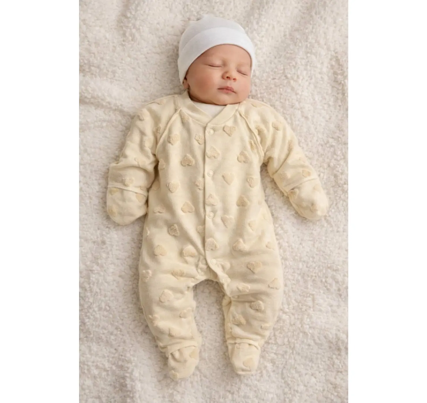 Чоловічок на кнопці. Розмір: 56| Колір: Бежевий. Minikin