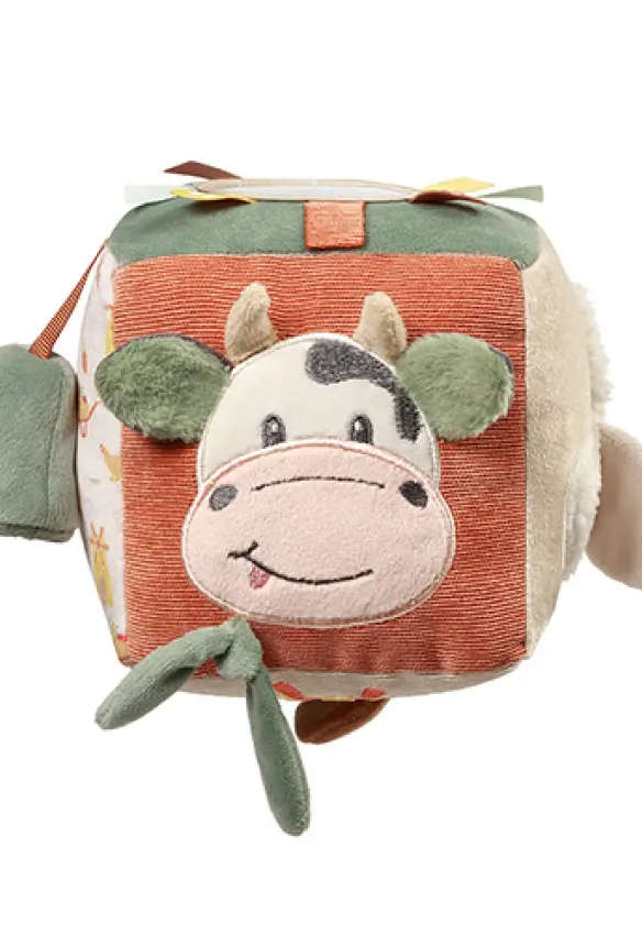 Іграшка сенсорна куб  Корівка Бінго .Babyono.