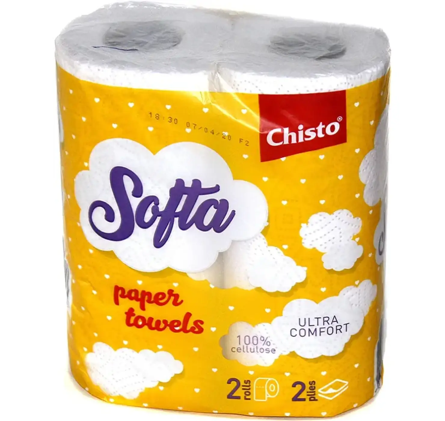 Рушники паперові Softa Chisto 2 шт. 2 шари