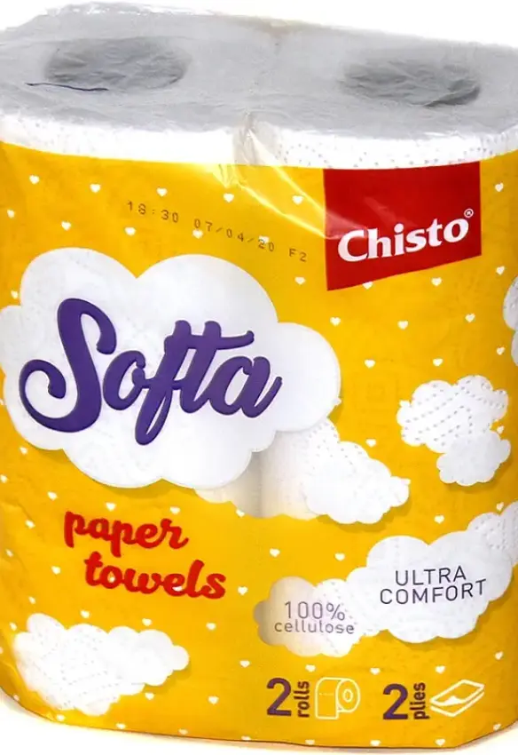 Рушники паперові Softa Chisto 2 шт. 2 шари