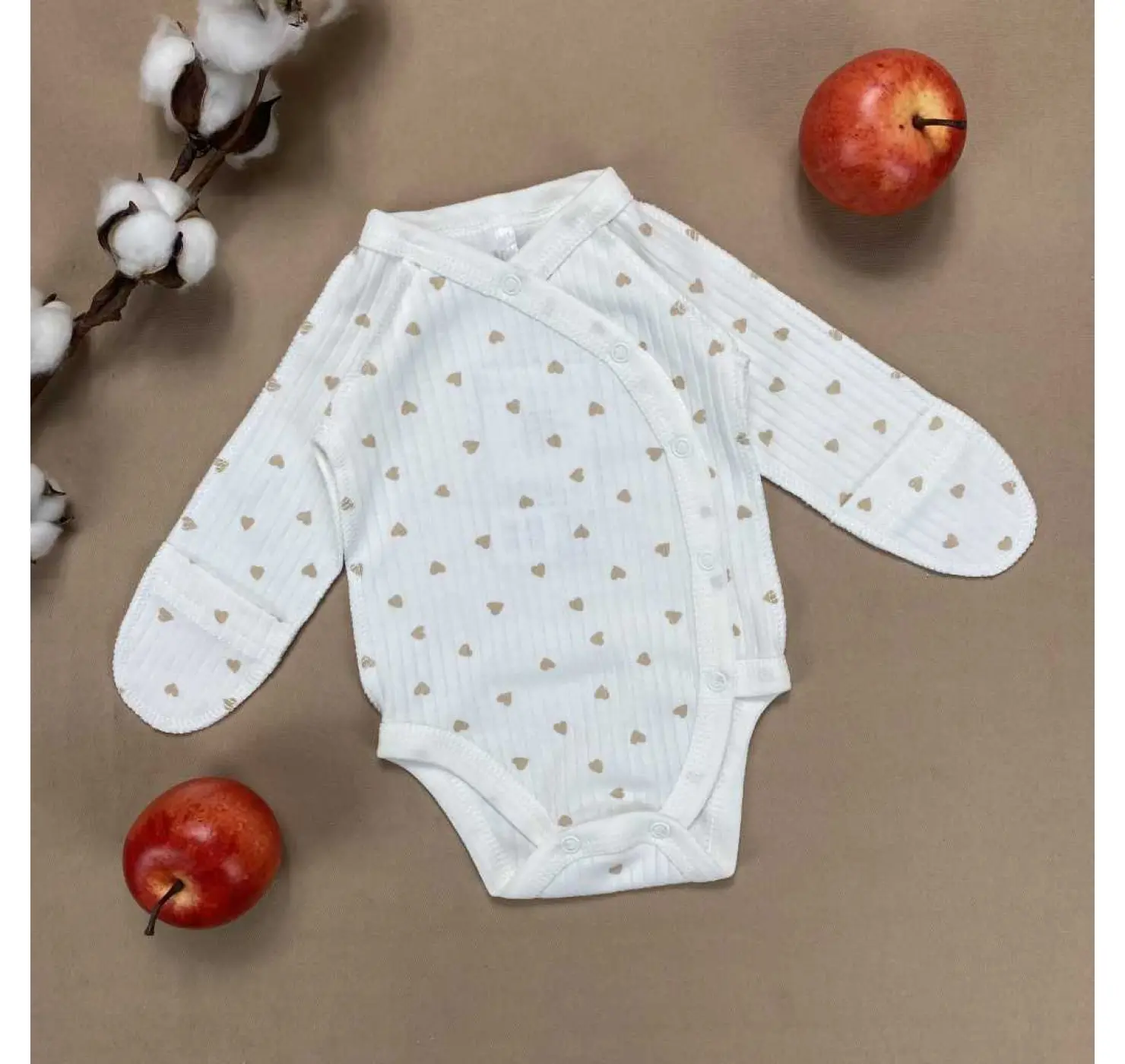 Боді ясля. Розмір: 56 | Колір: Молочний | Матеріал: Інтерлок. Sweet Mario