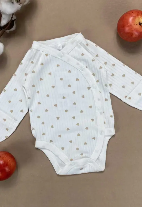 Боді ясля. Розмір: 56 | Колір: Молочний | Матеріал: Інтерлок. Sweet Mario
