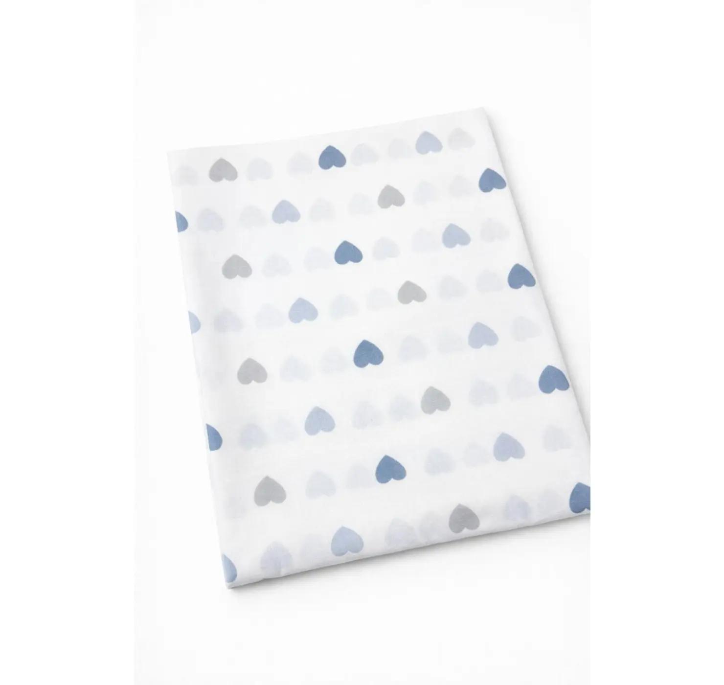 Пелюшка бавовняна. Колір: Рожевий. Принт Серце. Матеріал: Бавовна. | Розмір: 90х80. Home.mama вид 4