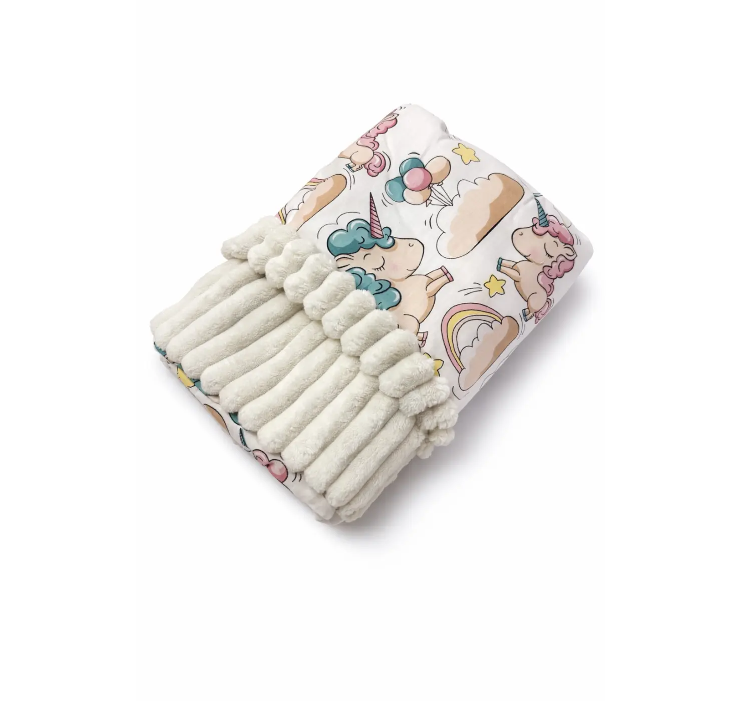 Плед плюшевий Сердечка. Розмір: 100х80 | Колір: Мокко/Молочний | Матеріал: Плюш/Бавовна. Home.mama вид 5