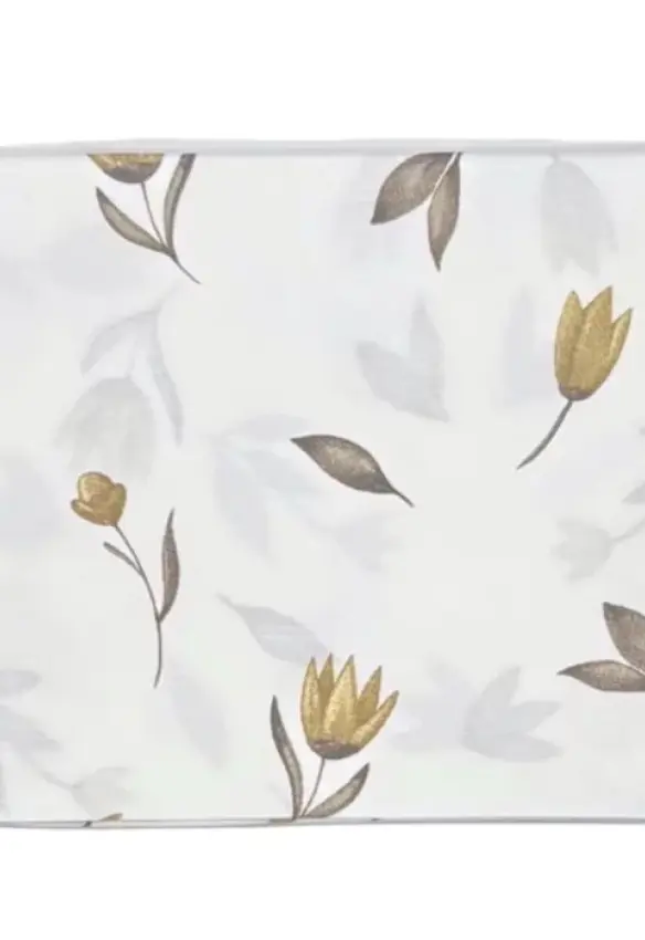 Пелюшка бавовняна. Принт: Тюльпан. Матеріал: Бавовна. Колір:  Бежевий | Розмір: 90х80. Home.mama