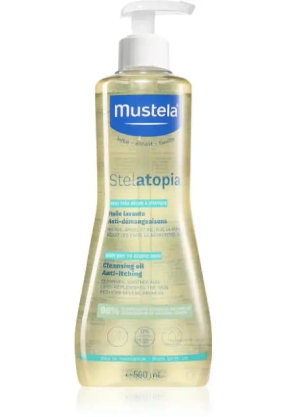 Очищуюча олія для вани STELATOPIA. Розмір: 500мл. Mustela