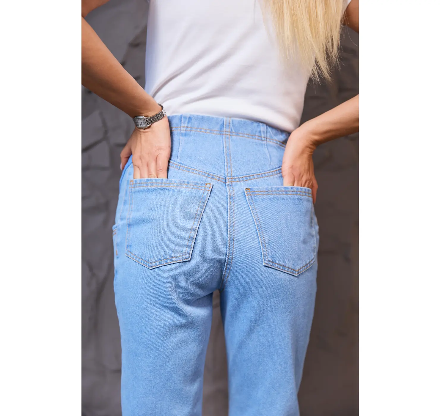 Джинси мом для вагітних Monton. . Розмір: 54. Колір: Блакитний. Lullababe. вид 1