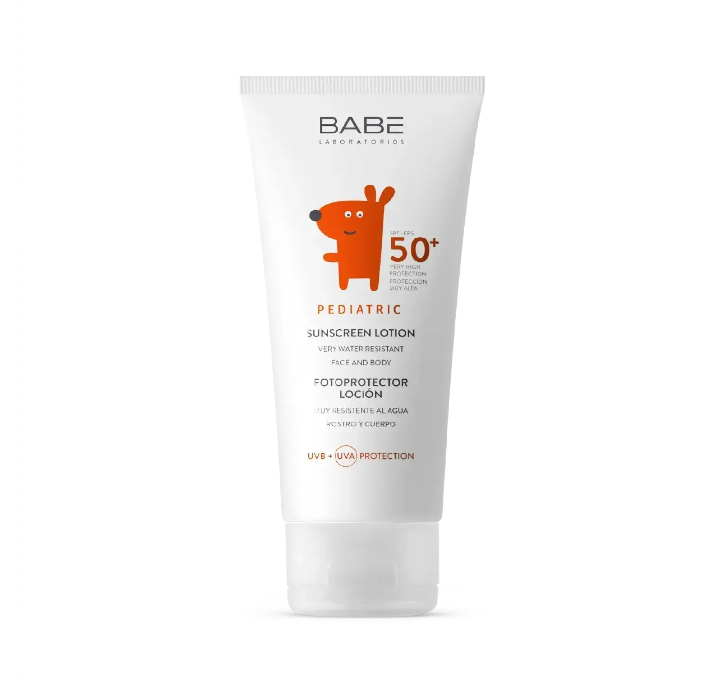 Дитячий сонцезахисний лосьйон для обличчя та тіла spf 50+ PEDIATRIC. Розмір: 100 мл. BABE вид 1
