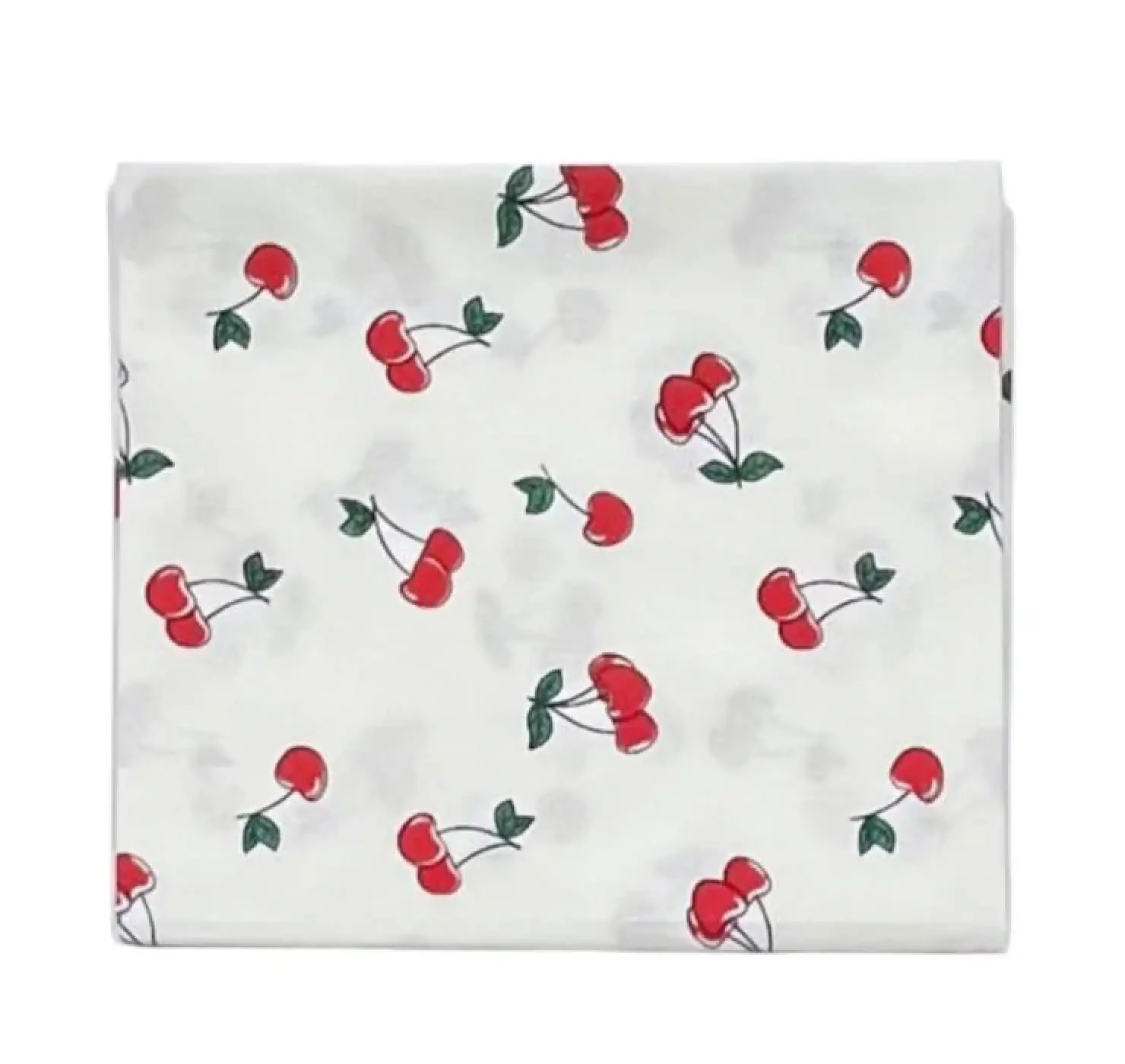 Пелюшка бавовняна. Колір: Червоний. Принт: Вишні. Матеріал: Бавовна. | Розмір: 90х80. Home.mama