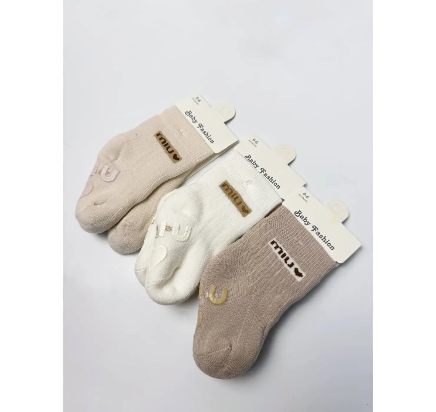 Утеплені шкарпетки. Розмір: 0-6. Колір: Молочний. PIER LONE