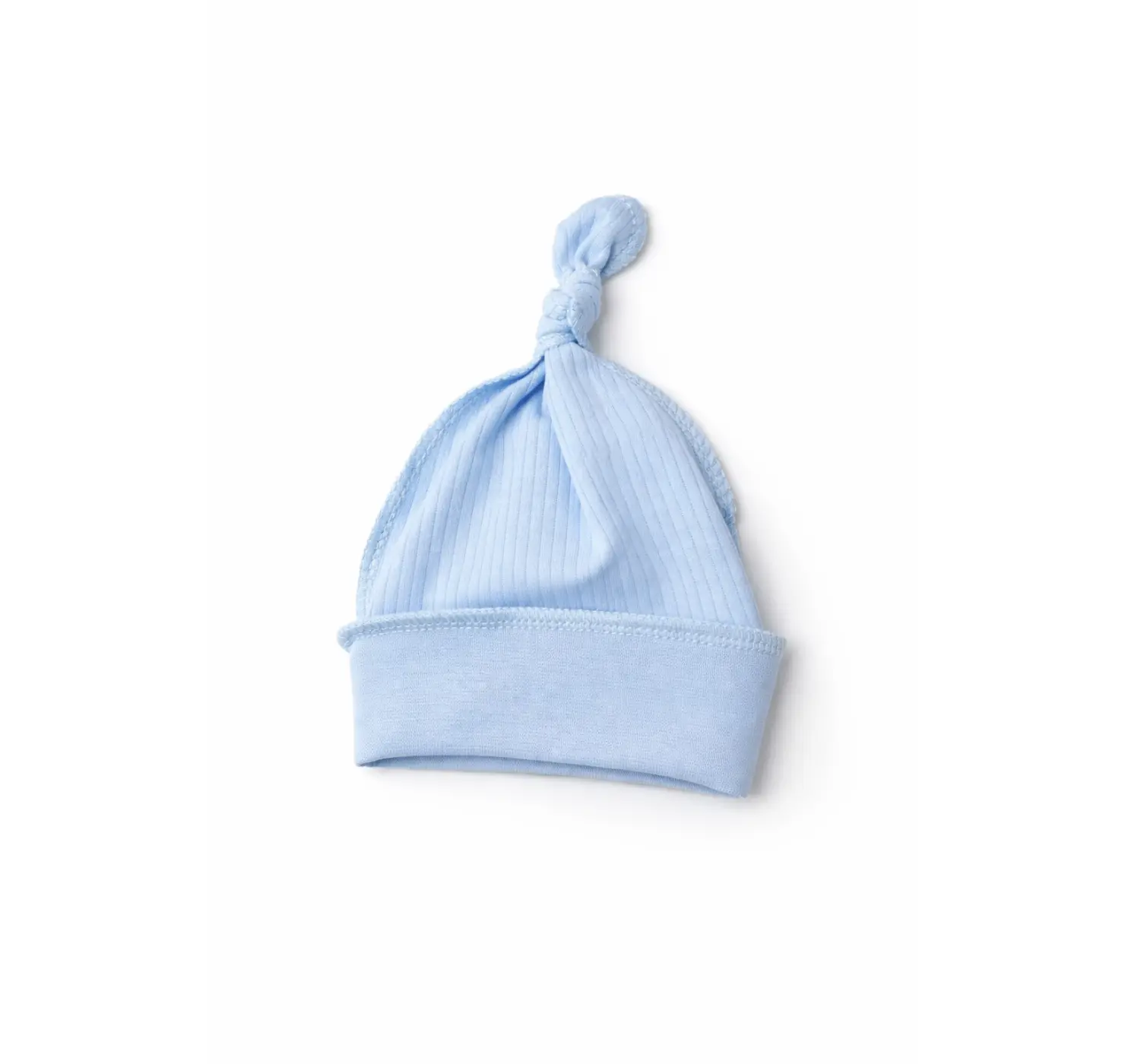 Шапочка в пологовий. Принт Однотон. Колір : Блакитний | Розмір: 0-2 міс .Sweet Mario