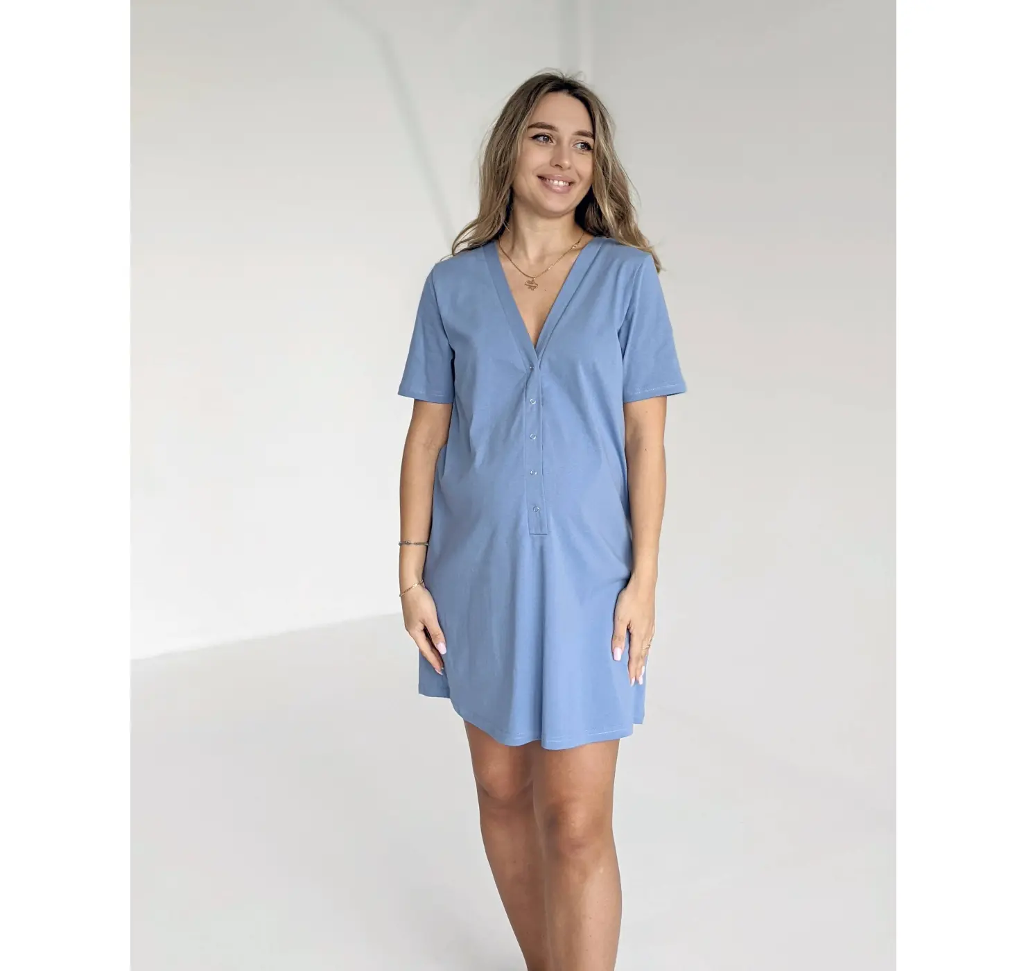 Сорочка для пологів у родзал. Колір: Синій| Розмір: 46/48. DIVATEX вид 1