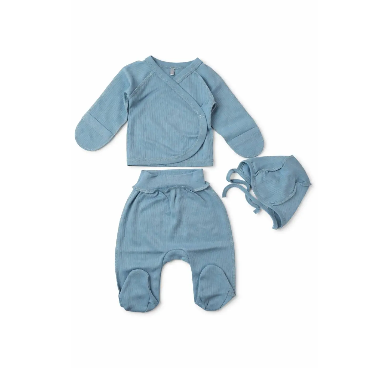 Комплект (сорочечка, повзунки, шапочка). Розмір: 62 | Колір: Синій. Sweet Mario