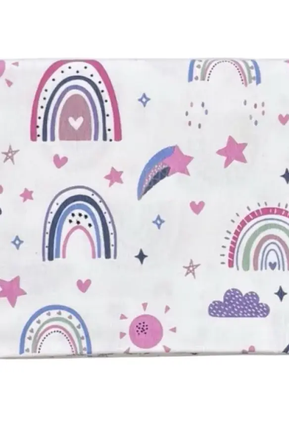 Пелюшка байка Веселка. Колір: Фіолетовий. Матеріал: Байка. | Розмір: 100х80. Home.mama