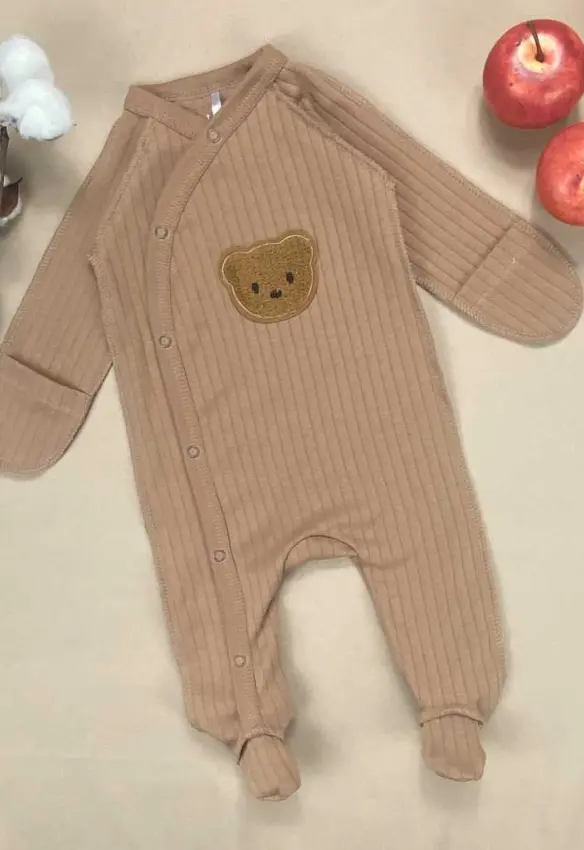 Чоловічок ясля Ведмедики. Колір: Коричневий. Розмір: 56 | Матеріал: Інтерлок | Колір: . Sweet Mario