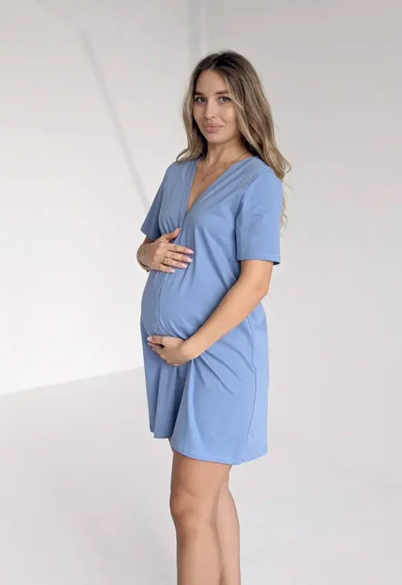 Сорочка для пологів у родзал. Колір: Синій| Розмір: 46/48. DIVATEX