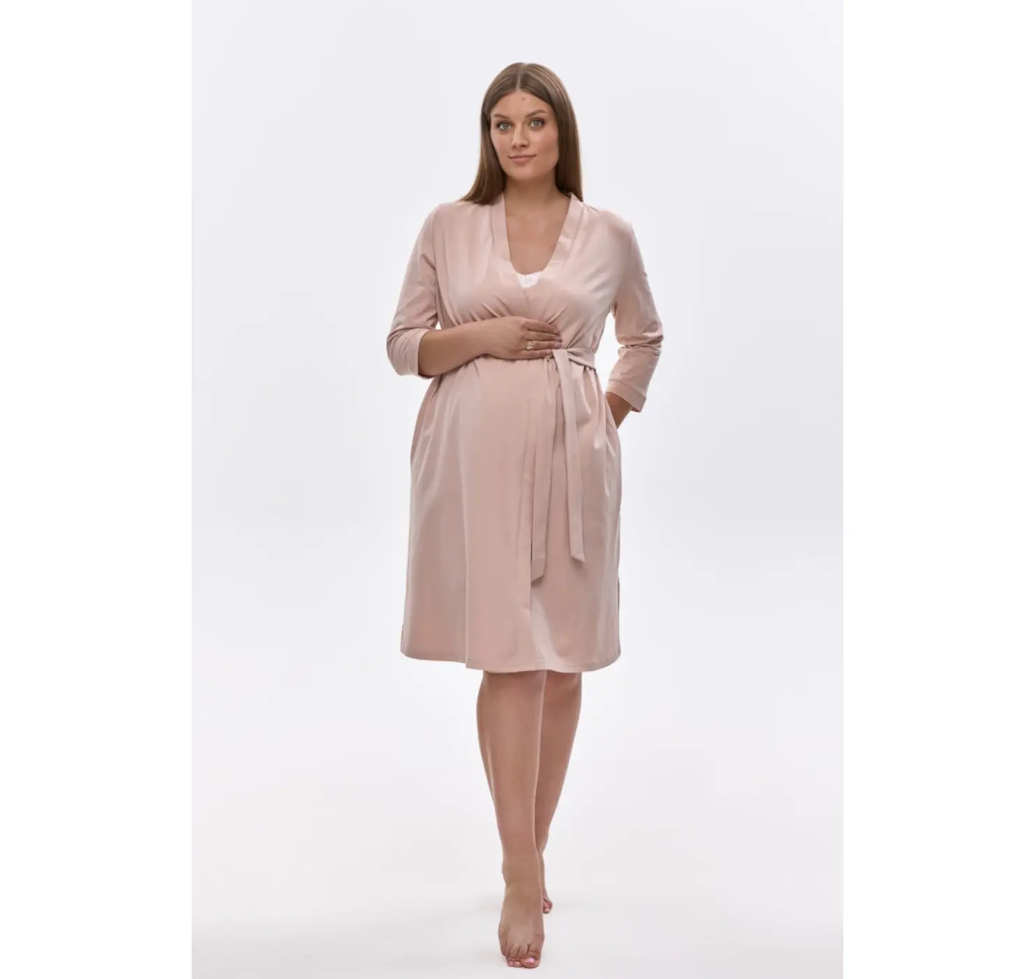 Халат . Колір: Темно- Бежевий | Розмір: S. Dianora вид 11