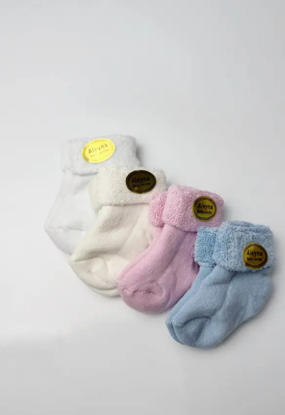 Утеплені махрові шкарпетки. Розмір: 0-6. Колір: Блакитний. Home.mama