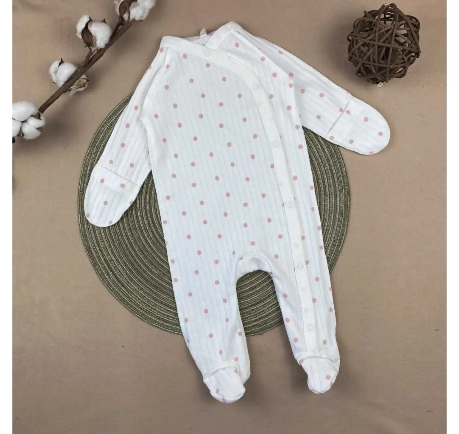 Чоловічок  ясля. Принт : Лелека. Розмір: 56 | Матеріал: Інтерлок | Колір: Сірий. Sweet Mario вид 1