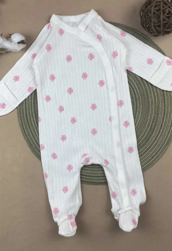 Чоловічок ясля. Принт Динозаври . Розмір: 56 | Матеріал: Інтерлок | Колір: Молочний. Sweet Mario