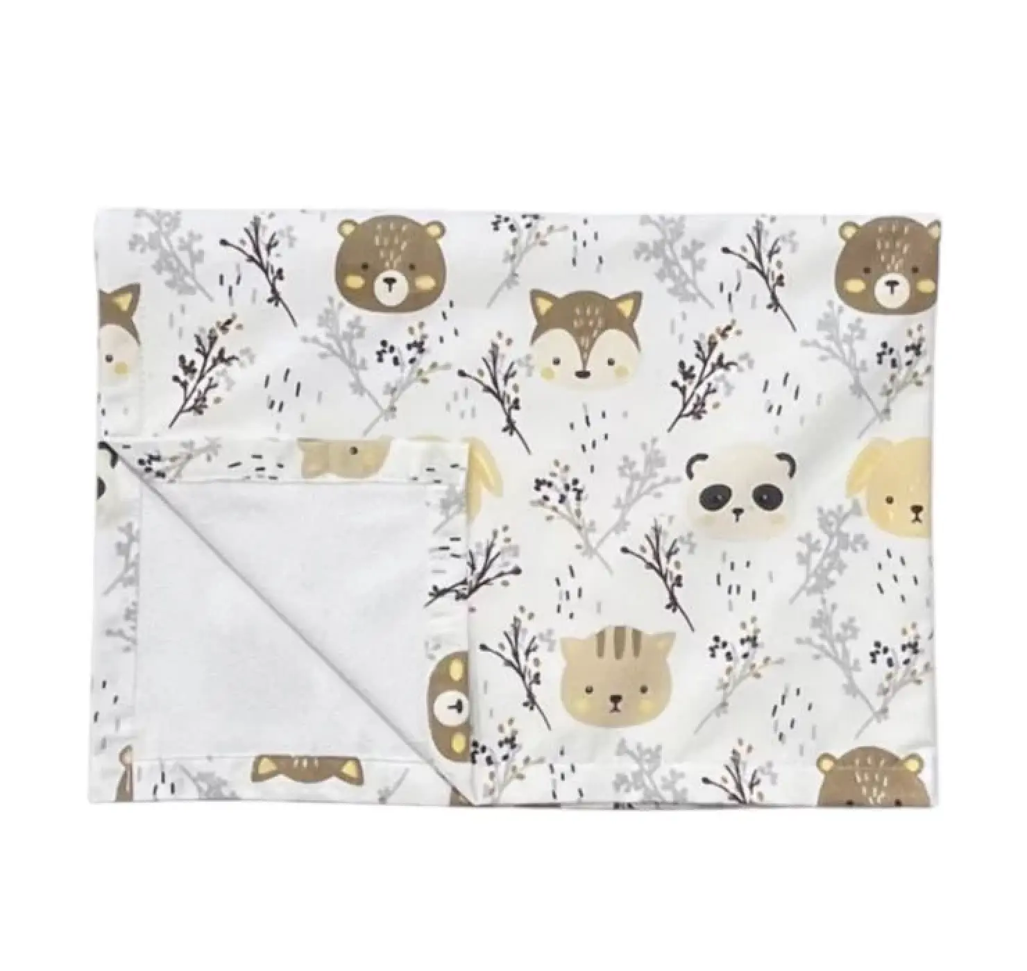 Непромокаюча багаторазова пелюшка. Принт Ведмеді. Колір: Синій . Матеріал: Бавовна/Махра. | Розмір: 100*80. Home.mama вид 10