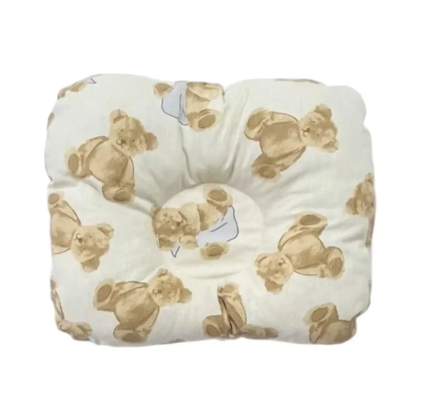 Бавовняна ортопедична подушка для немовлят. Колір: Молочний/Бежевий. Матеріал: Бавовна. Home.mama