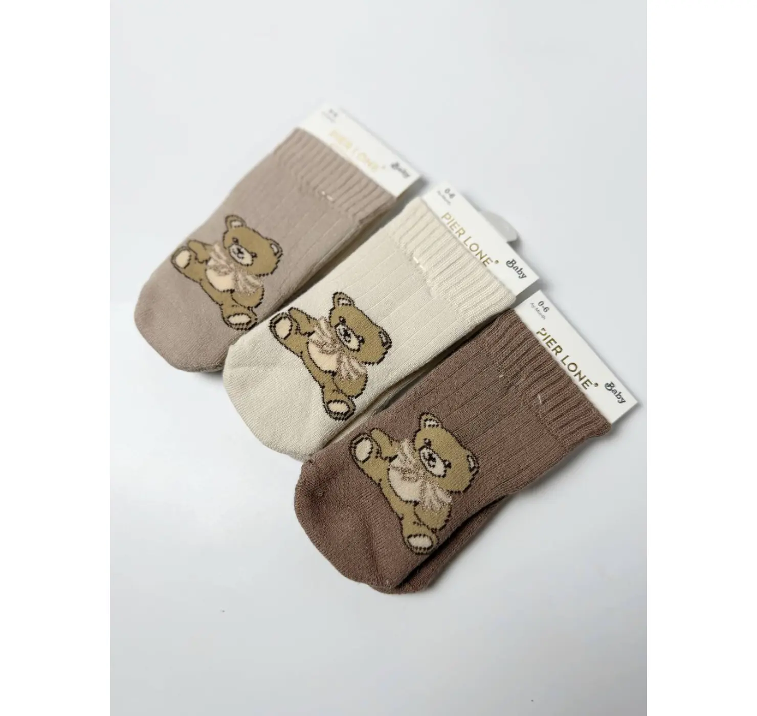 Утеплені шкарпетки. Розмір: 0-6. Колір: Молочний. PIER LONE